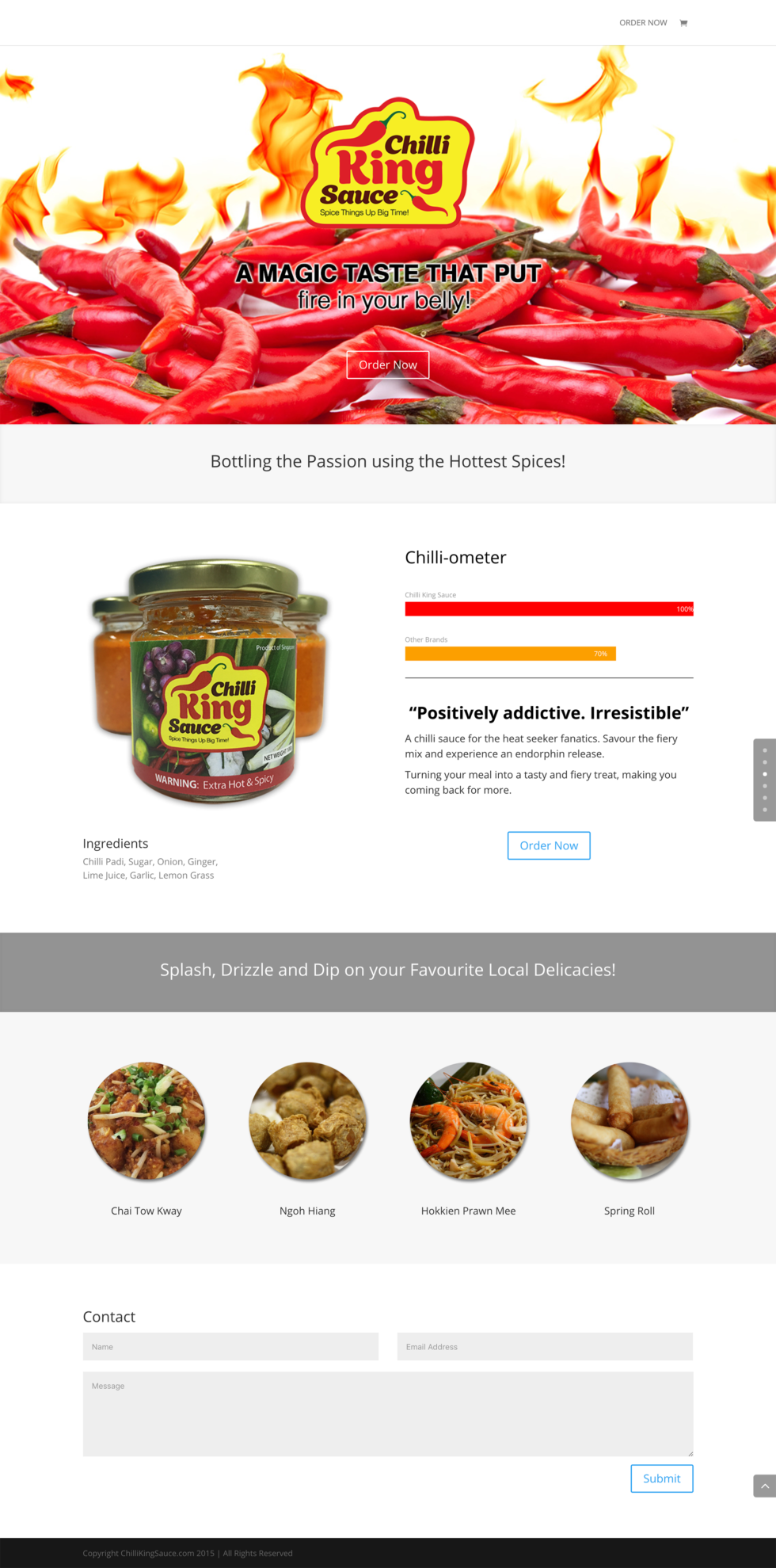 Chilli King Sauce site Henry Low UX/UI Specialist & Digital Marketer